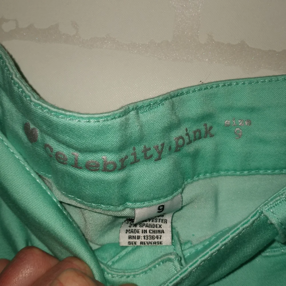 Celebrity.Pink Zest Mint Green Juniors 9 Shorts